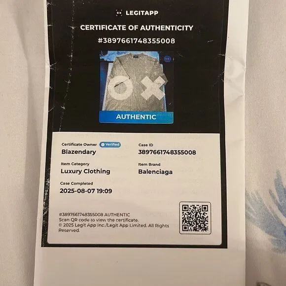 Balenciaga Logo T-Shirt “OAT” - Picture 2 of 12